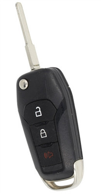 2015-2024 Ford F-250 OEM 3 Button Flip Key Fob Front View