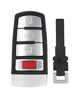 2006-2013 Volkswagen Passat OEM 4 Button Remote Head Key Fob Front View