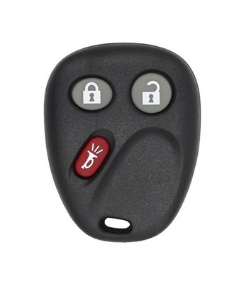 2003-2007 GMC Sierra OEM 3 Button Key Fob Front View