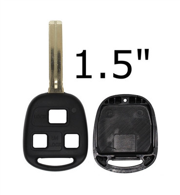 *Case & Key Only* 3 Button HYQ12BBT | HYQ1512V | NI412BBB | N14TMTX-1 Lexus | 1.5" Blade