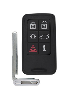 2011-2018 Volvo S60 OEM 6 Button Key Fob KR55WK49266 Front View