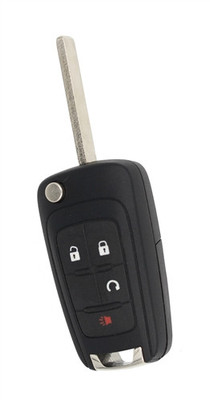 2016-2019 Chevrolet Impala OEM 4 Button Key Fob OHT01060512 w/ Remote Start Front View