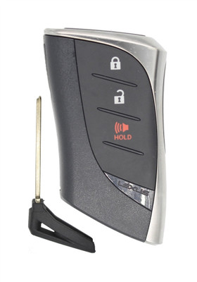 2019 Lexus UX 250h OEM 3 Button Key Fob w/ Blue logo Front View