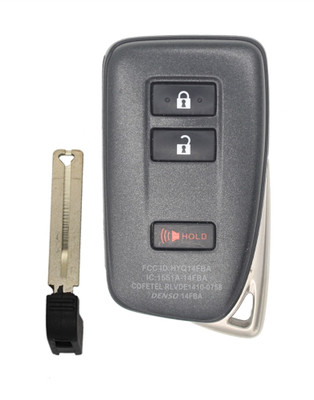2015-2019 Lexus NX 200t OEM 3 Button Key Fob Front View