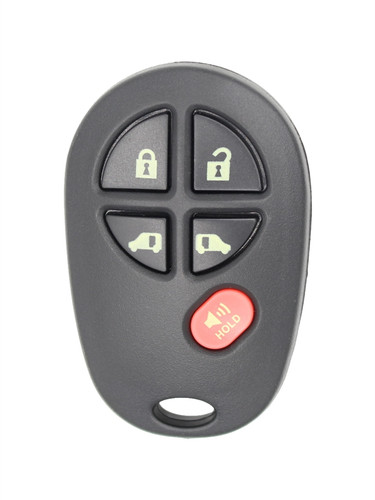 ريموت تويوتا سيينا، بديل، 5 أزرار، (GQ43VT20T)