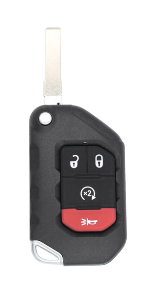 New Aftermarket Jeep Key Fob Replacement 4 Button w/ Remote Start OHT1130261