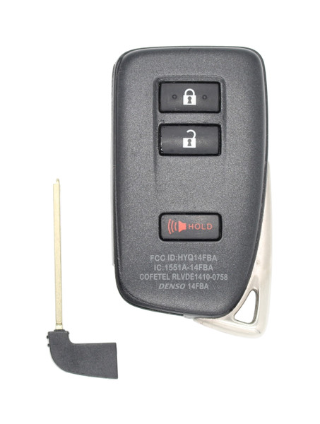 Lexus NX 300h Hybrid OEM 3 Button Key Fob