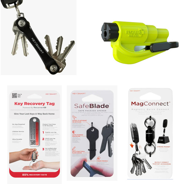 The Survivalist Bundle - Safe Blade, Mag Connect, Resqme, Recovery Tag,  KeySmart Flex - Accessories