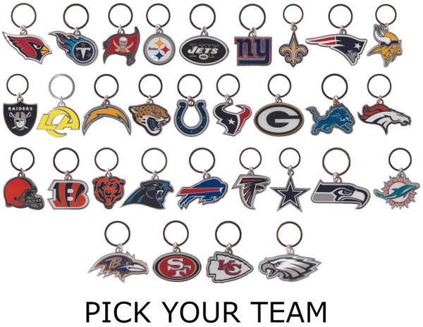 Officially Licensed NFL Team Keychain
