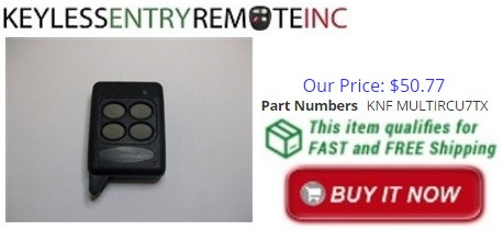 Aftermarket KNF MULTIRCU7TX Key Fob Remote Programming Instructions