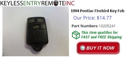1994 Pontiac Firebird Key Fob Remote Programming Instructions