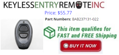 2000 Toyota Tundra Key Fob Remote Programming Instructions