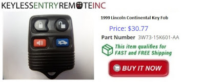 1999 Lincoln Continental Key Fob Remote Programming Instructions