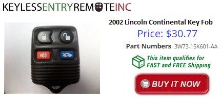 2002 Lincoln Continental Key Fob Remote Programming Instructions