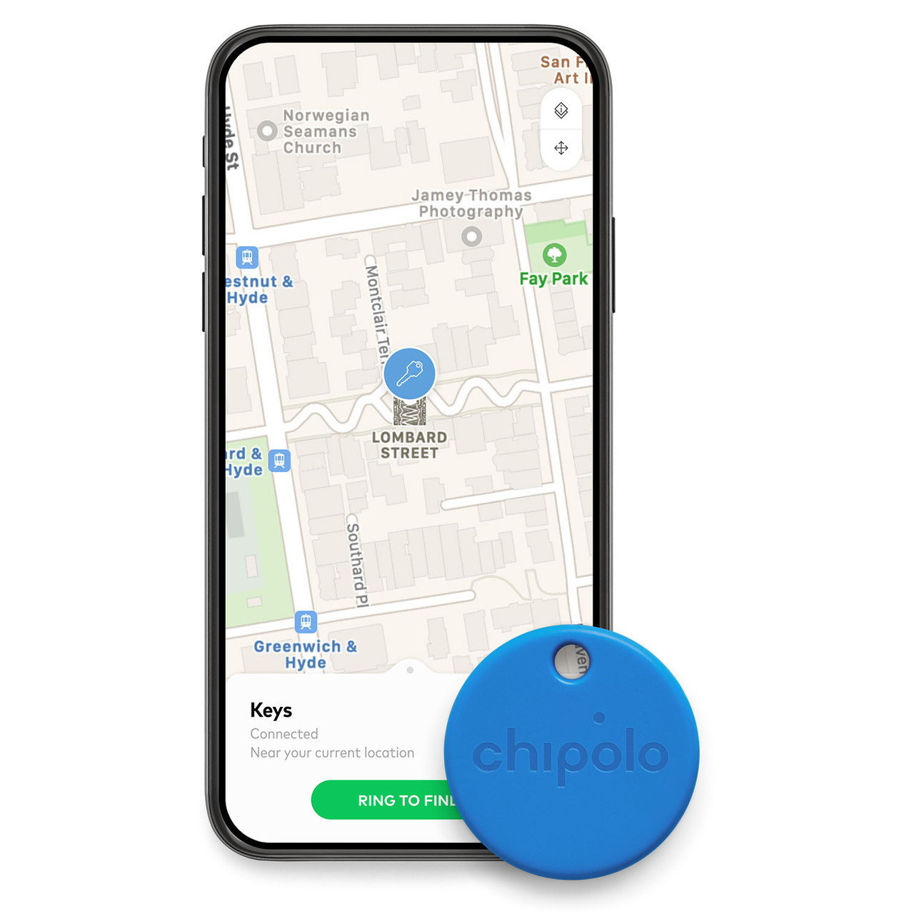  Chipolo ONE - 1 Pack - Key Finder, Bluetooth Tracker for Keys,  Bag, Item Finder. Free Premium Features. iOS and Android Compatible (Red) :  Electronics