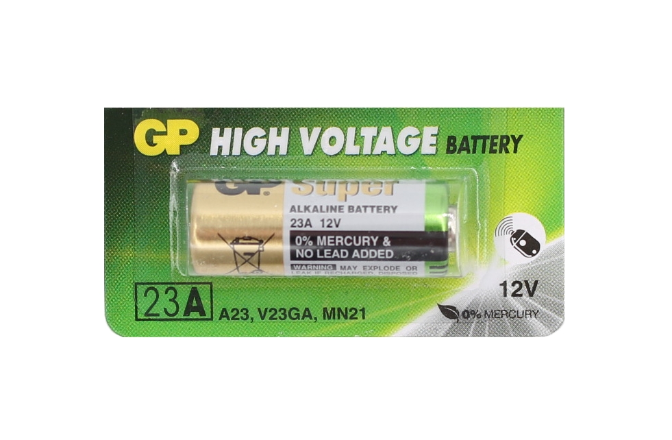 GP 23AE Battery - 23A, A23, V23GA, MN21, GP23A 12 Volt High Voltage
