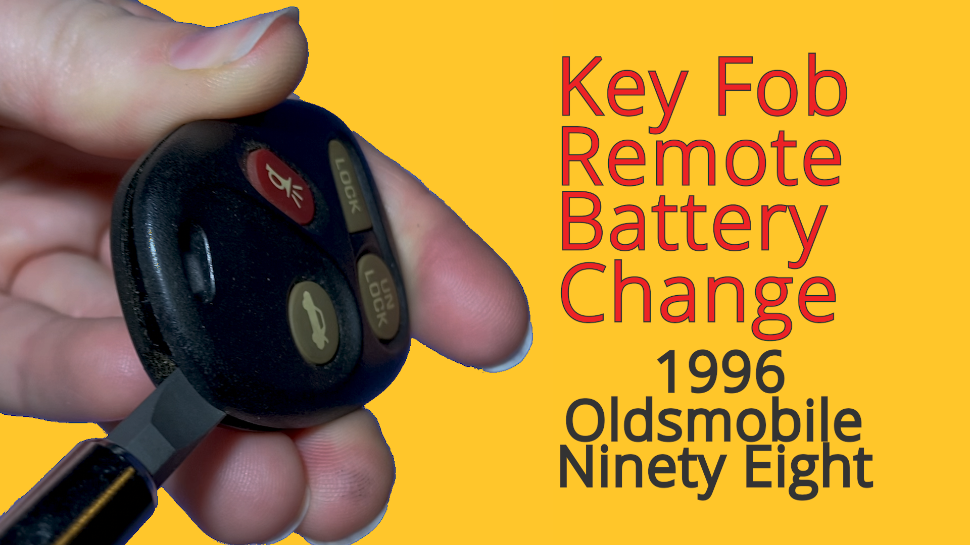 How To Change A 2000 2005 Chevrolet Impala Key Fob Remote Battery Keyless Entry Remote