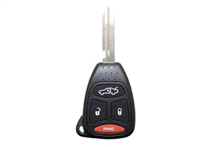 6-Button Keyless Entry Remote Fob For 2009 Jeep Commander – Uncut Metal Key – FCC IYZ-C01C