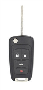 2010-2019 Chevrolet Equinox OEM 4 Button Key Fob OHT01060512 w/ GM Logo Front View