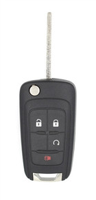 2010-2019 Chevrolet Equinox OEM 4 Button Key Fob OHT01060512 w/ Remote Start Front View