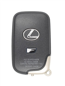 2009-2012 Lexus IS F OEM 4 Button Key Fob w/ F emblem Back View