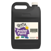 Bertie® Washable Poster Paint Black 5L - Default Image