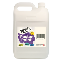 Bertie® Washable Poster Paint White 5L - Default Image