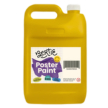 Bertie® Washable Poster Paint Yellow 5L - Default Image