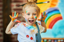 Bertie® Washable Poster Paint Blue 2L - Product Image 2