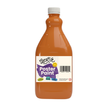Bertie® Washable Poster Paint Orange 2L - Default Image