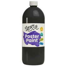 Bertie® Washable Poster Paint Black 1L - Default Image
