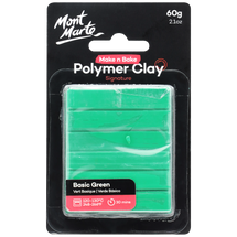 Mont Marte® Oven Bake Polymer Clay Basic Green 60g - Default Image