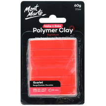 Mont Marte® Oven Bake Polymer Clay Scarlet 60g - Default Image