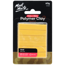 Mont Marte® Oven Bake Polymer Clay Gold 60g - Default Image