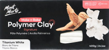 Mont Marte® Oven Bake Polymer Clay Titanium White 400g - Default Image