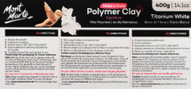 Mont Marte® Oven Bake Polymer Clay Titanium White 400g - Product Image 2