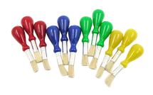 Bertie® Stubby Handle Paint Brushes 12pc - Default Image