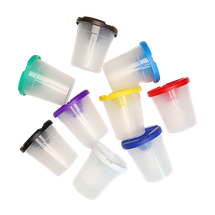 Bertie® Clear Non Spill Paint Pot Set 10pc - Default Image