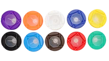 Bertie® Clear Non Spill Paint Pot Set 10pc - Product Image 2