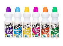 Bertie® Dot Painting Dabber Pens Assorted Colours 70mL 6pc - Default Image