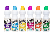 Bertie® Dot Painting Dabber Pens Assorted Colours 70mL 6pc - Default Image