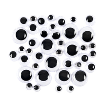 Bertie® Joggle Eyes Self Adhesive Tray 10mm, 15mm, 22mm 875pc - Default Image