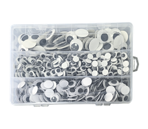 Bertie® Joggle Eyes Self Adhesive Tray 10mm, 15mm, 22mm 875pc - Product Image 2