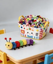 Bertie® Pom Poms Mixed Assorted Colours 1200pc - Product Image 2