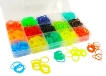 Bertie® Loom Bands Small Pack My Country 15 Colours 630pc - Second Image