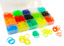 Bertie® Loom Bands Small Pack My Country 15 Colours 630pc - Second Image