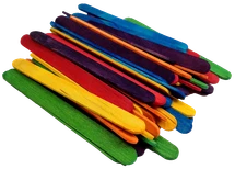Wooden Craft Sticks Small Assorted Colours 1000pc - Default Image