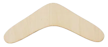 Wooden Boomerangs 12pc