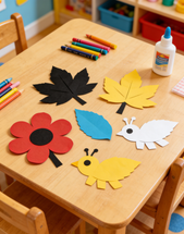 Bertie® Leaf Shaped Paper Assorted Colours 15cm 180gsm 50pc - Product Image 2