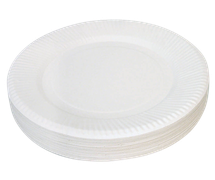 Bertie® Unwaxed Round Paper Plates 17.5cm 50pc - Default Image
